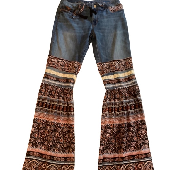Handmade Denim - Handmade Funky BOHO jeans34 waist inseam 37
